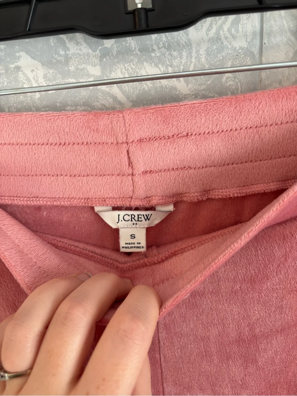 J crew Cozy Pink Velour Hoodie & Jogger Set - Women